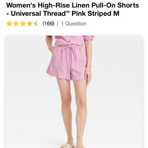 Universal Thread Women’s Stripe Linen Shorts.